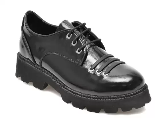 Pantofi FLAVIA PASSINI negri, din piele lacuita