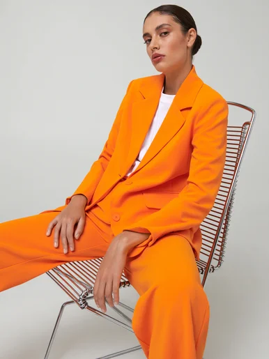 Sacou oversize dama modern portocaliu