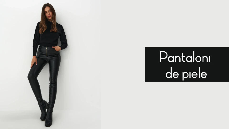 Humiliate Critical brand name Pantaloni de dama din piele ecologica ieftini modele noi ce se poarta in  2023